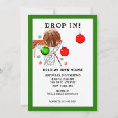 バスケットボールホリデーパーティー 招待状 (正面)