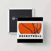 バスケットボールボタン 缶バッジ (正面&裏面)