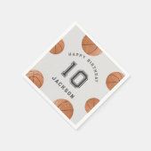 バスケットボールボーイモダンズスポーツ誕生日 スタンダードカクテルナプキン (角)