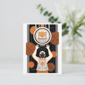 バスケットボールボーイ（リメイク） ポストカード (スタンド正面)