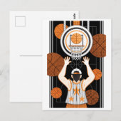 バスケットボールボーイ（リメイク） ポストカード (正面/裏面)