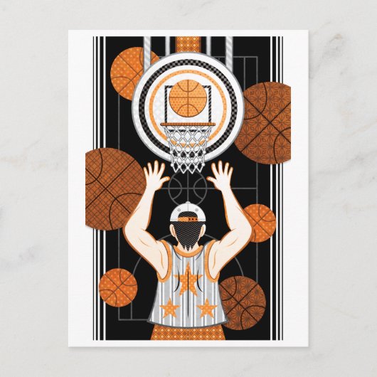バスケットボールボーイ（リメイク） ポストカード (正面)