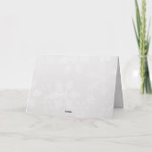 バスケットボールボールオーナメントホリディグリーティング シーズンカード (裏面)