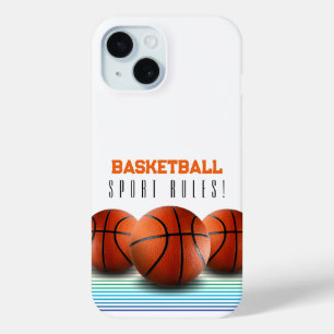 バスケットボールボール スポーツルール iPhone 15ケース