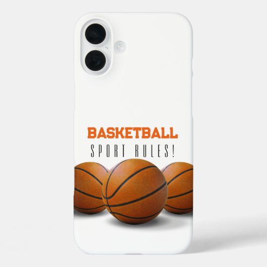 バスケットボールボール |スポーツルール Case-Mate iPhoneケース (裏面)