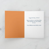 バスケットボールボール ハッピーバースデー スポーツ カード (内部)