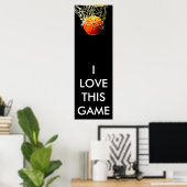 バスケットボールポスター – パノラマポスター ポスター (ホームオフィス)