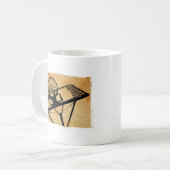 バスケットボールポップ・アートのスポーツ コーヒーマグカップ (正面左)