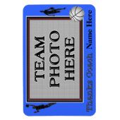 バスケットボールマグネットありがとうコーチの贈り物 マグネット (縦)