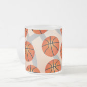バスケットボールマグ フロストグラスマグカップ (正面左)