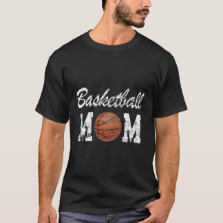 バスケットボールママかわいいノベルティ 動揺して Tシャツ