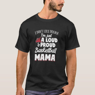 バスケットボールママのギフト大きい誇りを持ったとバスケットボールの愛 Tシャツ