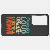 バスケットボールママの大きな口の精神 SAMSUNG GALAXYケース (左側面)