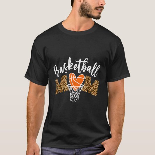 バスケットボールママノベルティ 動揺して Tシャツ (正面)