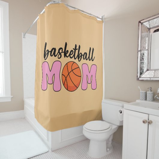 バスケットボールママママザーズの日 シャワーカーテン (インサイチュ)