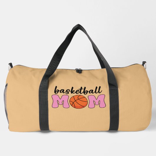 バスケットボールママママザーズの日 ダッフルバッグ (裏面)