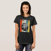 バスケットボールママママヴィンテージギフト Tシャツ (正面フル)