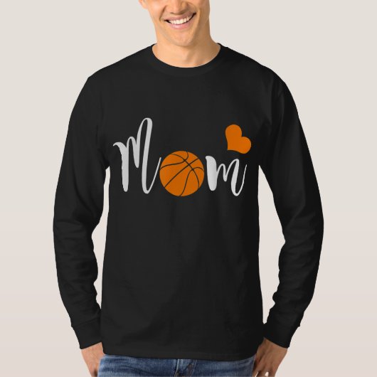 バスケットボールママ愛するママ Tシャツ (正面)