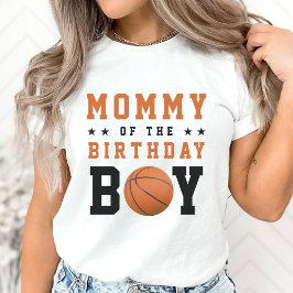 バスケットボールママ誕生日パーティーの親 Tシャツ