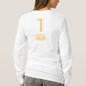 バスケットボールママ長袖Tシャツ Tシャツ (裏面)