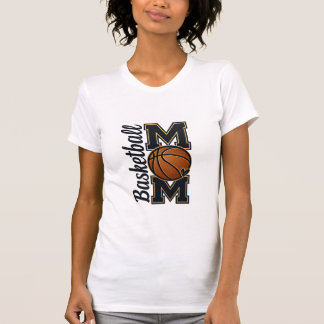 バスケットボールママ ユニバーシティスタイル ゴールド スポーツチーム スピリット Tシャツ