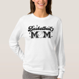 バスケットボールママ 長袖Tシャツ Tシャツ