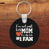 バスケットボールママNo.1ファンバスケットボールマザJ キーホルダー (正面)