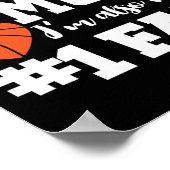 バスケットボールママNo.1ファンバスケットボールマザJ ポスター (角)