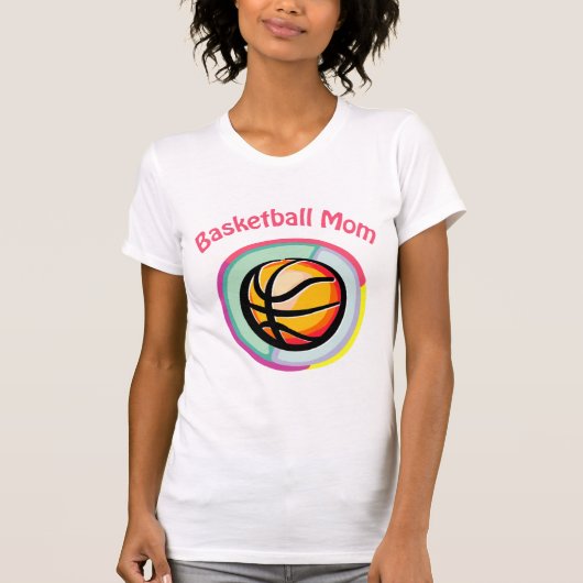 バスケットボールマムティー Tシャツ (正面)