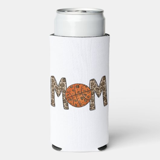 バスケットボールマムヒョウ スリム缶クーラー (Seltzer裏面)