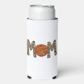 バスケットボールマムヒョウ スリム缶クーラー (Seltzer正面)