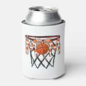 バスケットボールマムフープヘッドバンドカスタム 缶クーラー (缶正面)