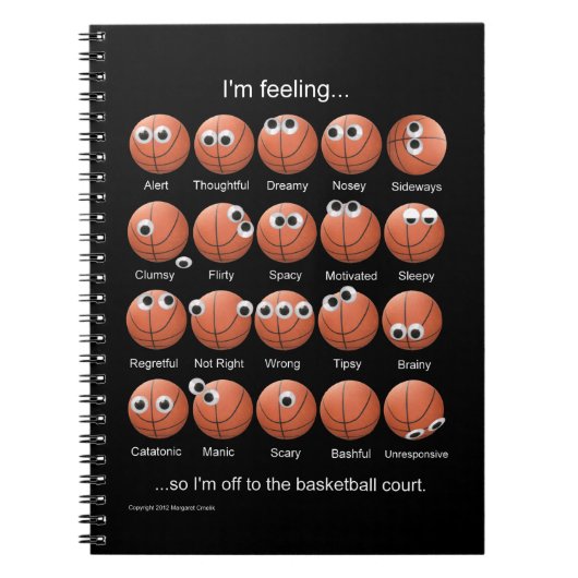 バスケットボールムーズノート ノートブック (正面)