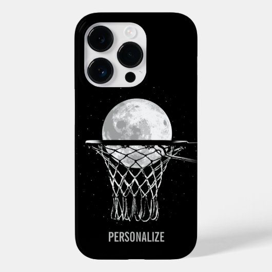 バスケットボールムーンケースメイトiPhoneケース Case-Mate iPhoneケース (裏面)
