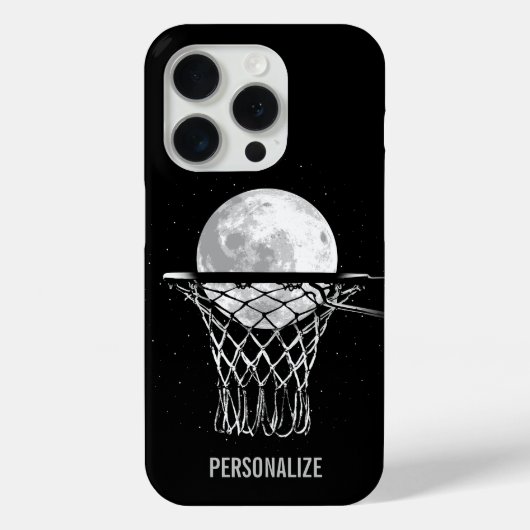 バスケットボールムーンケースメイトiPhoneケース Case-Mate iPhoneケース (裏面)