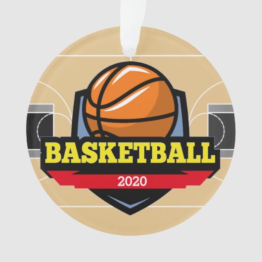 バスケットボールメダルオーナメント オーナメント (正面)