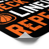 バスケットボールメンズボーイバスケットボールのPlaをチェック ポスター (角)