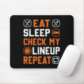 バスケットボールメンズボーイバスケットボールのPlaをチェック マウスパッド (マウス)