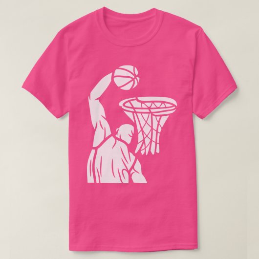バスケットボールモノクロ Tシャツ (デザイン正面)
