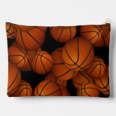 バスケットボールモノグラムののパターン アクセサリーポーチ (裏面)