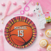 バスケットボールユーザー名のアポップ・アートのート ペーパープレート (パーティー)