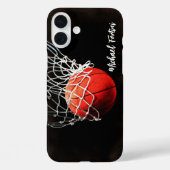 バスケットボールユーザー名の個人情報アドレス Case-Mate iPhoneケース (裏面)
