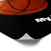 バスケットボールユーザー名カスタム ポスター (角)