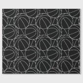 バスケットボールライン ラッピングペーパー (フラット)