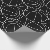 バスケットボールライン ラッピングペーパー (角)