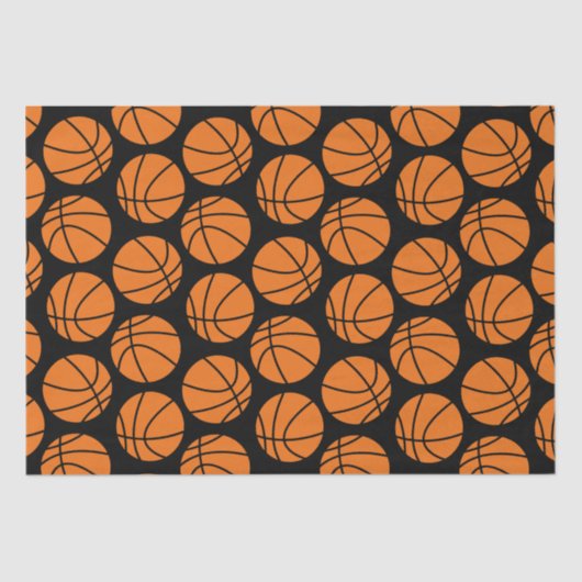 バスケットボールラップティッシュペーパー 薄葉紙 (正面)