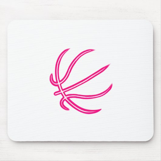 バスケットボールラバーバスケートボールボール マウスパッド (正面)