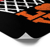 バスケットボールラブバスケットボールラバーガールボーイバスケットボール ポスター (角)