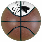 バスケットボールラブブラックハート共有ザラブ バスケットボール (右)