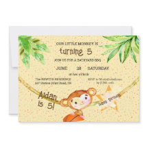 バスケットボールリトルモンキーターニング5バースデーパーティー